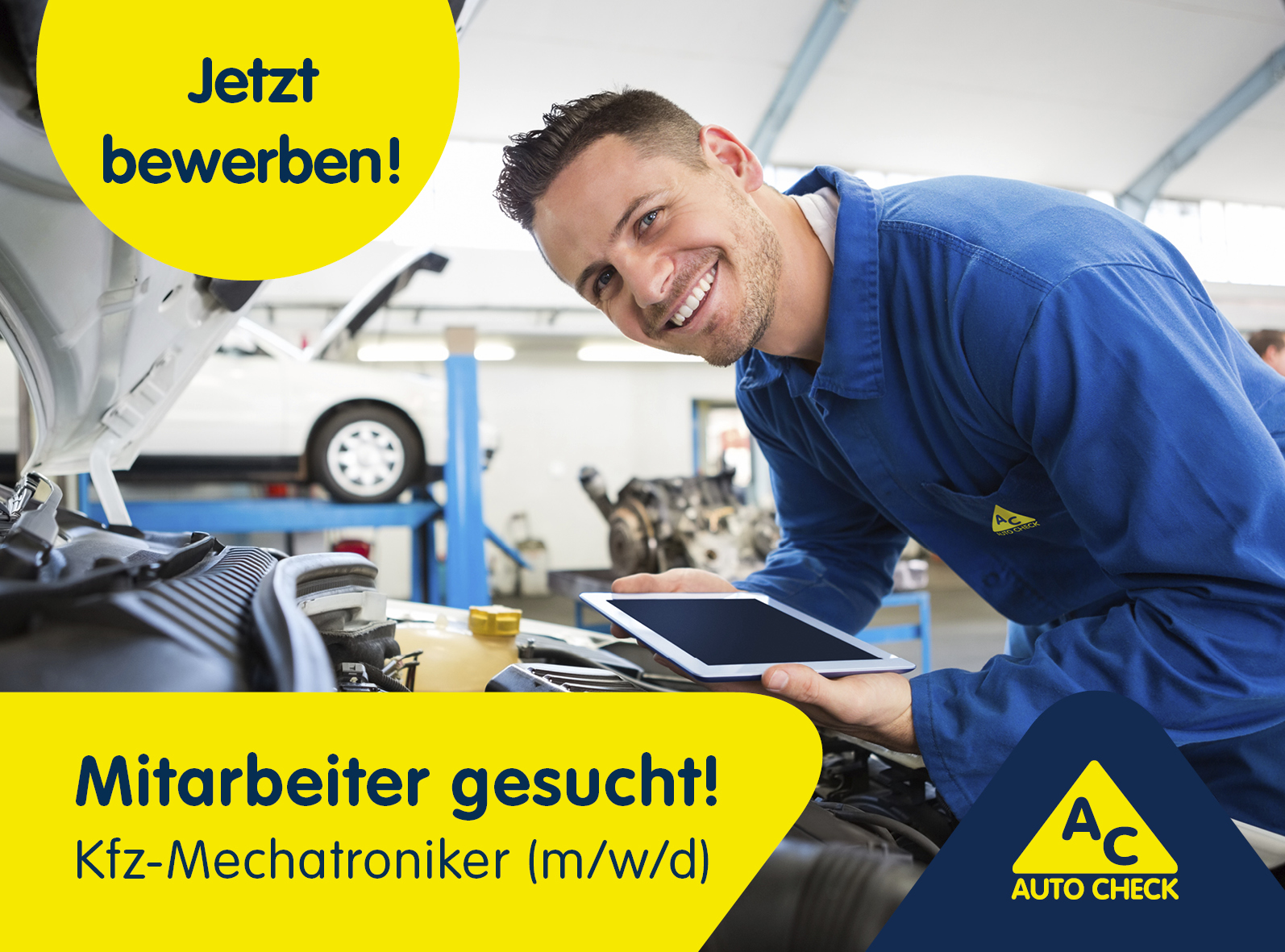 Wir suchen Kfz-Mechatroniker (m/w/d).